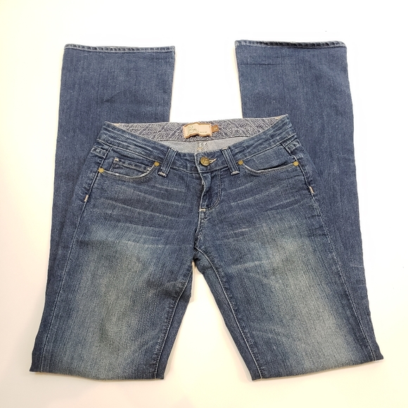 Vintage Paige Y2K Flared Blue Faded Jeans - Picture 3 of 10